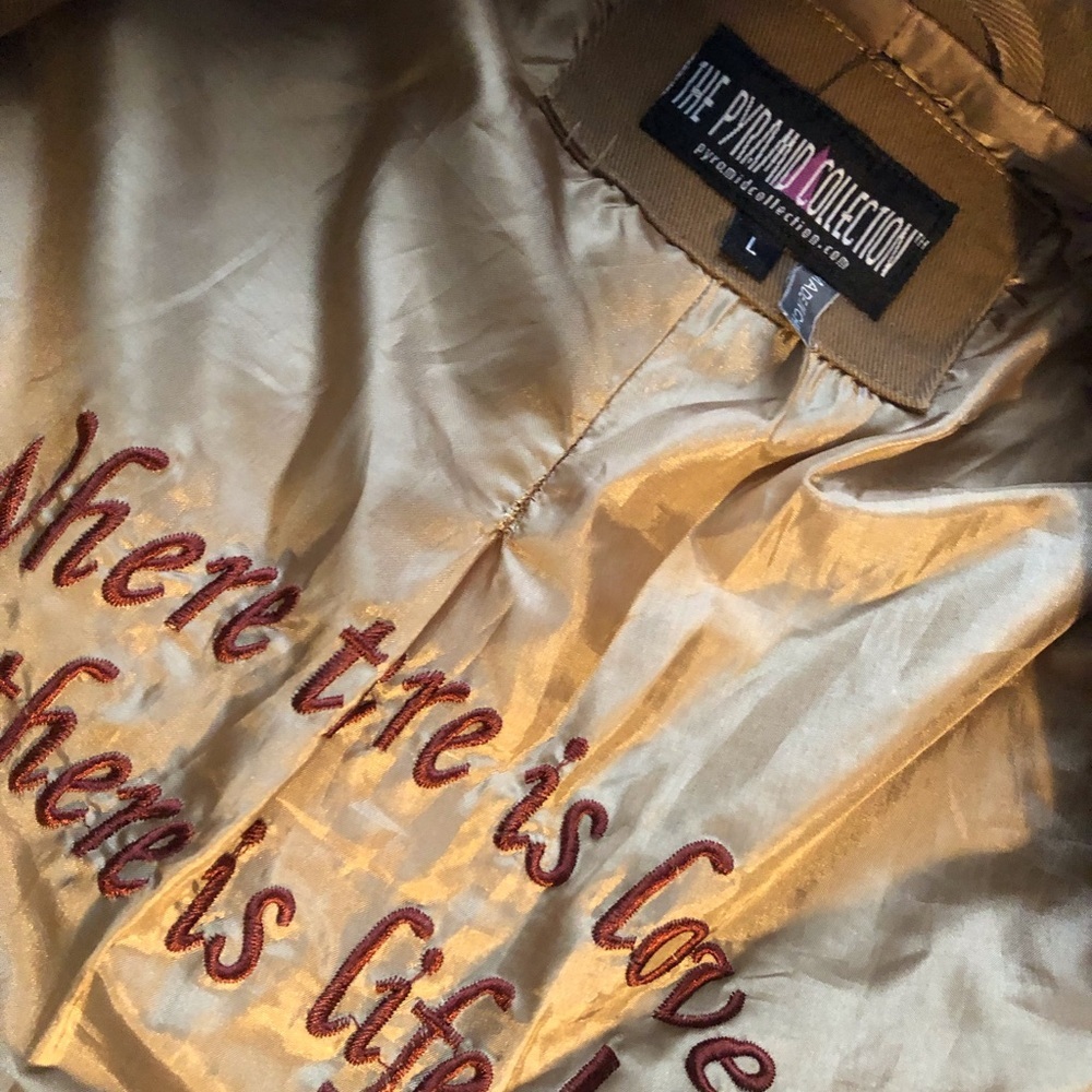 Vintage rare , Embroidered trenchcoat by the pyramid collection - Picture 7 of 8